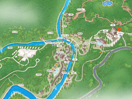 璧山结合景区手绘地图智慧导览和720全景技术，可以让景区更加“动”起来，为游客提供更加身临其境的导览体验。